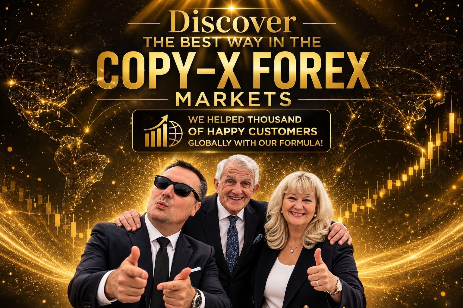 Copy-X Forex Markets team and global market artwork